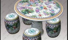 卡诺吃瓜陶瓷布景,匠心独运，再现古典韵味